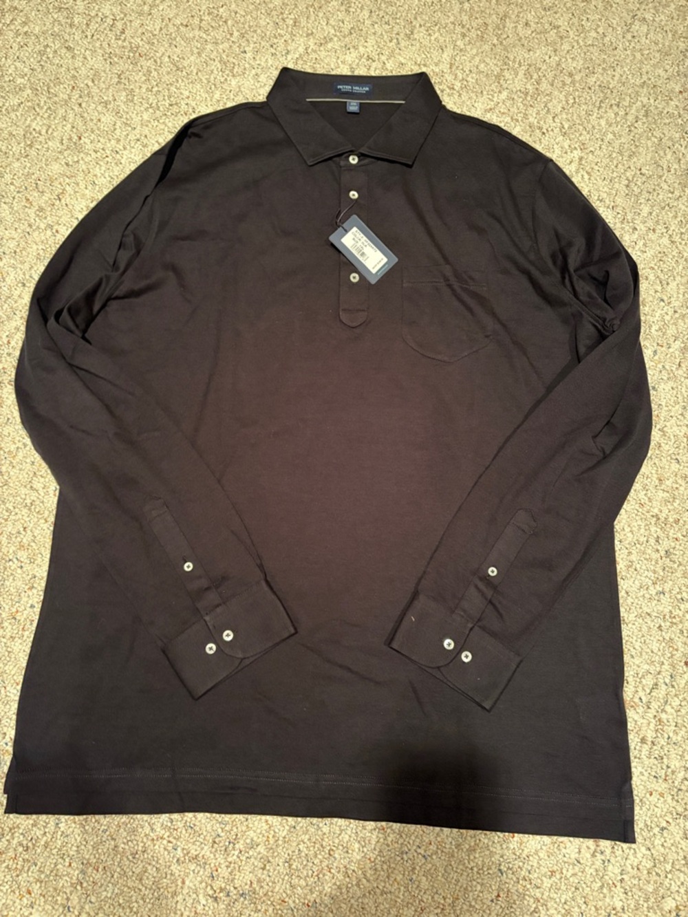 New with tags! Men’s Peter Millar long sleeved polo | Size XXL